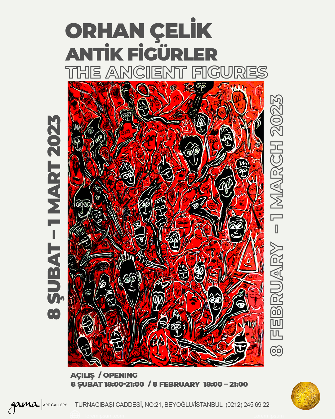 ORHAN ÇELİK ” ANTİK FİGÜRLER” İLE GAMA GALLERY’DE