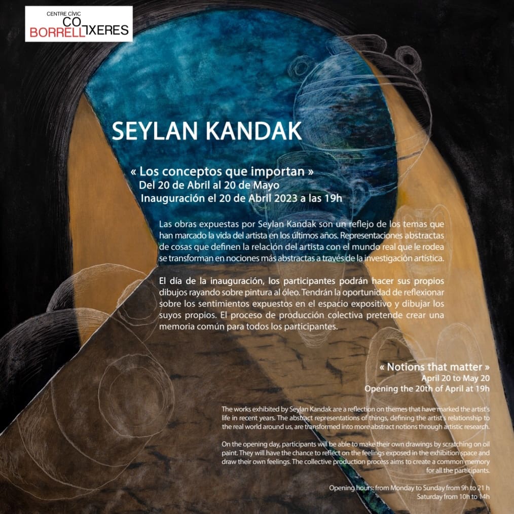 SEYLAN KANDAK’TAN HAYATİ KAVRAMLAR BARCELONA’DAKİ COTXERES BORRELL SANAT MERKEZİNDE SERGİLENİYOR