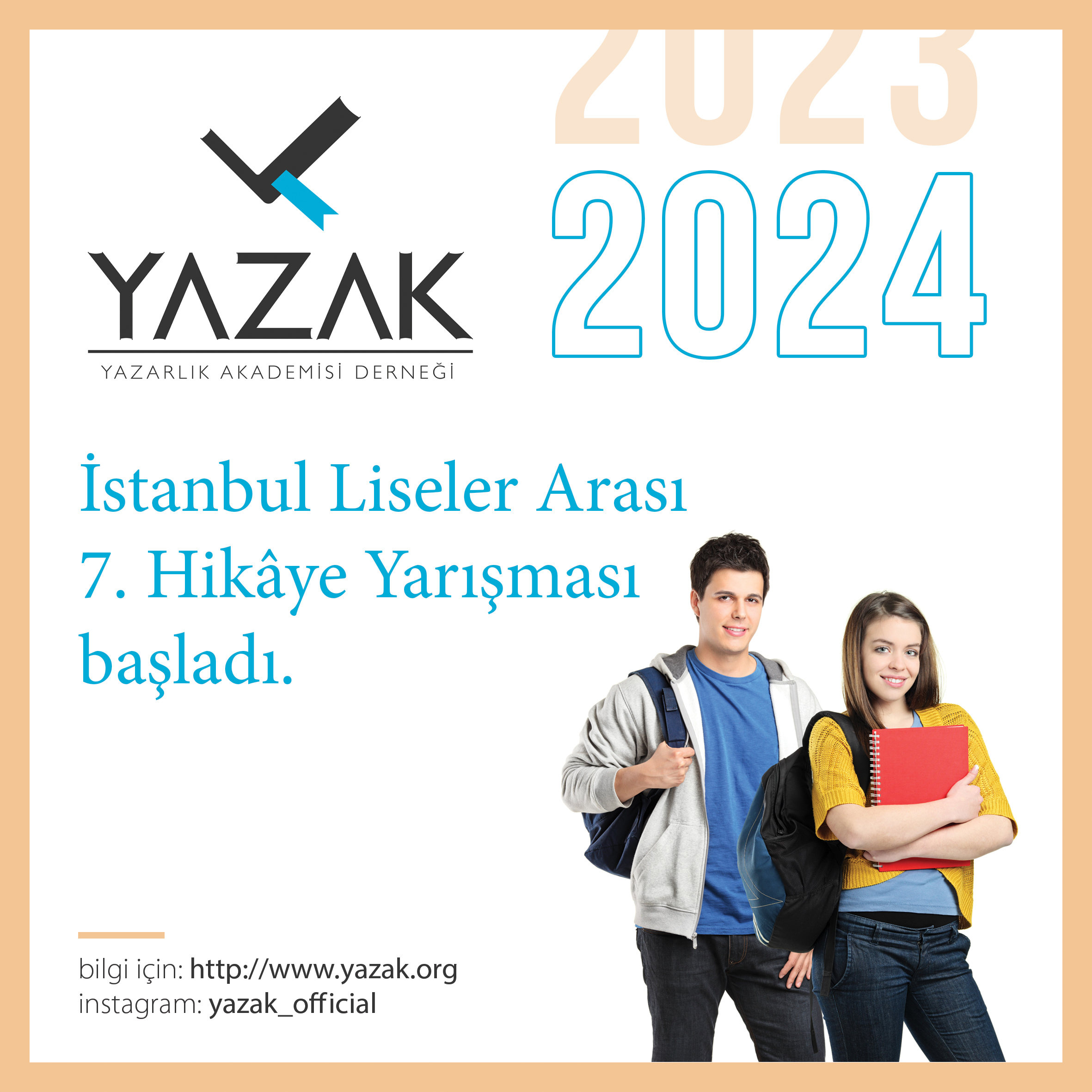 YAZAK 2024 İstanbul Liseler Arası Öykü Yarışması Başvuruları Başladı!